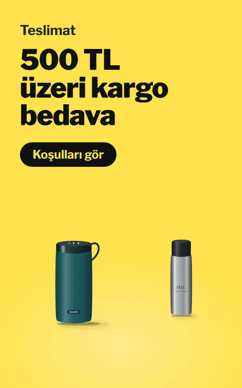 500 TL üzeri kargo bedava